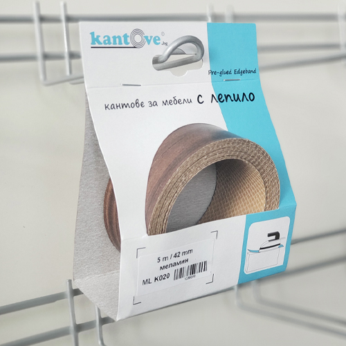 42mm pre-glued Melamine edge band ML K020 (1407) Slate Walnut 5m | kantove.bg
